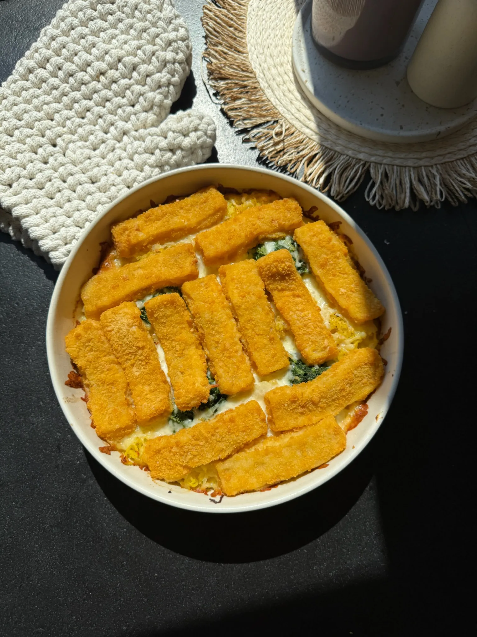 Fischstäbchen Auflauf