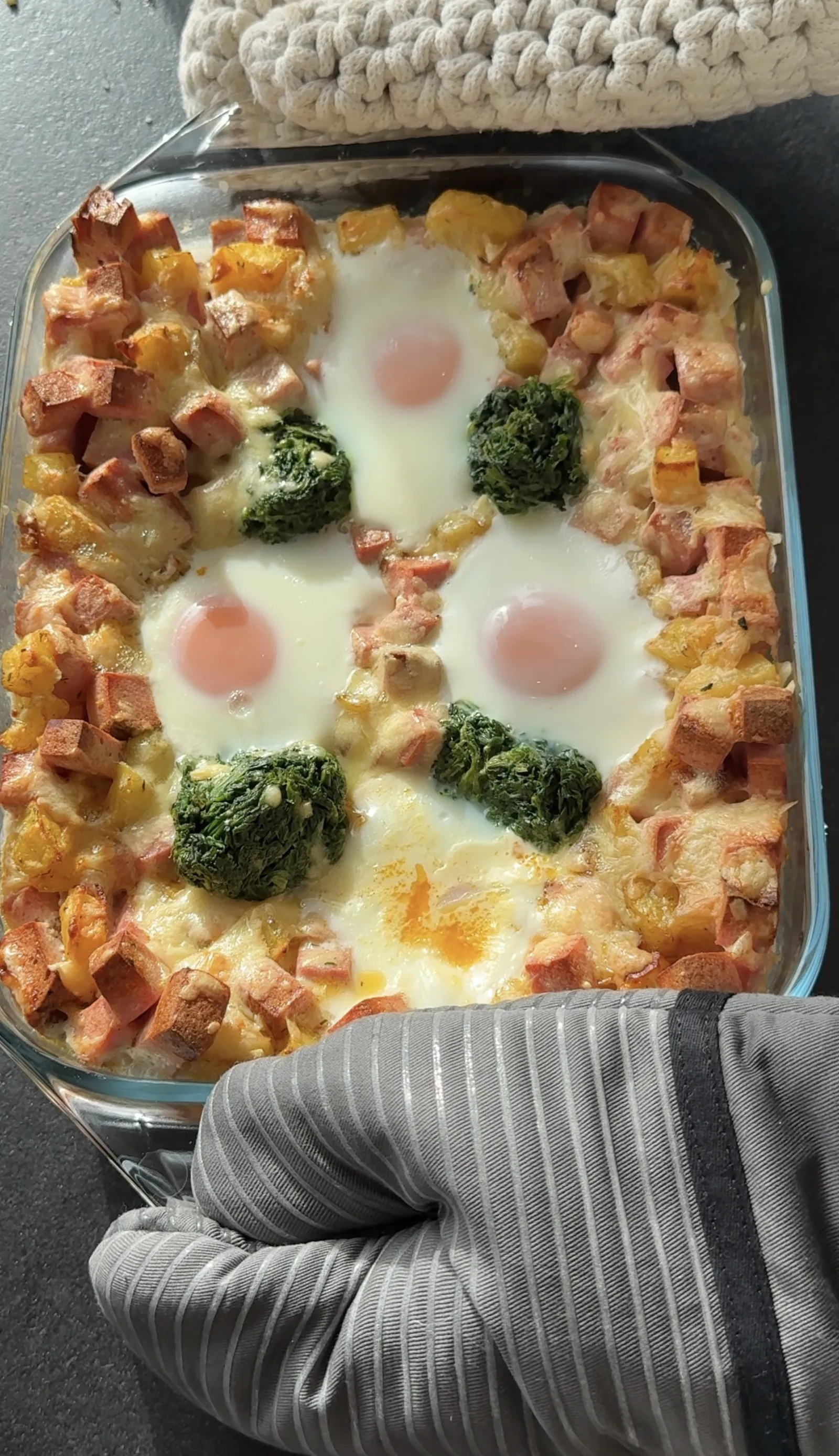Bratkartoffel Leberkäs Auflauf